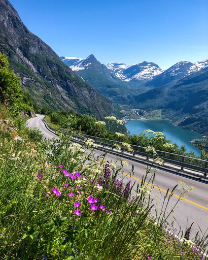 utsikt til geiranger