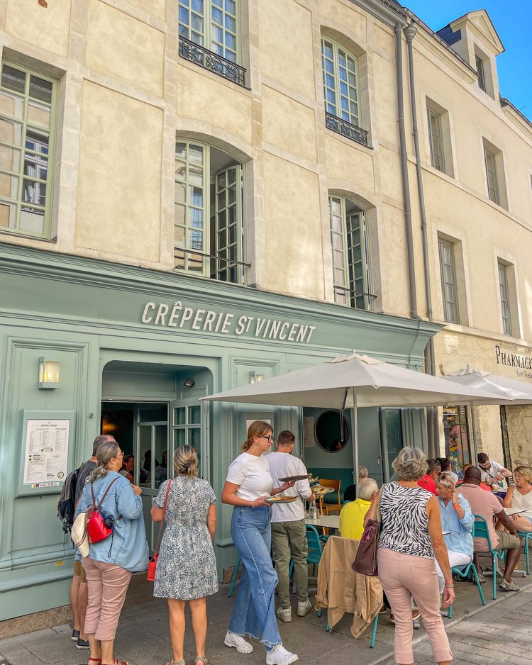 Creperie i sentrum av Vannes. 