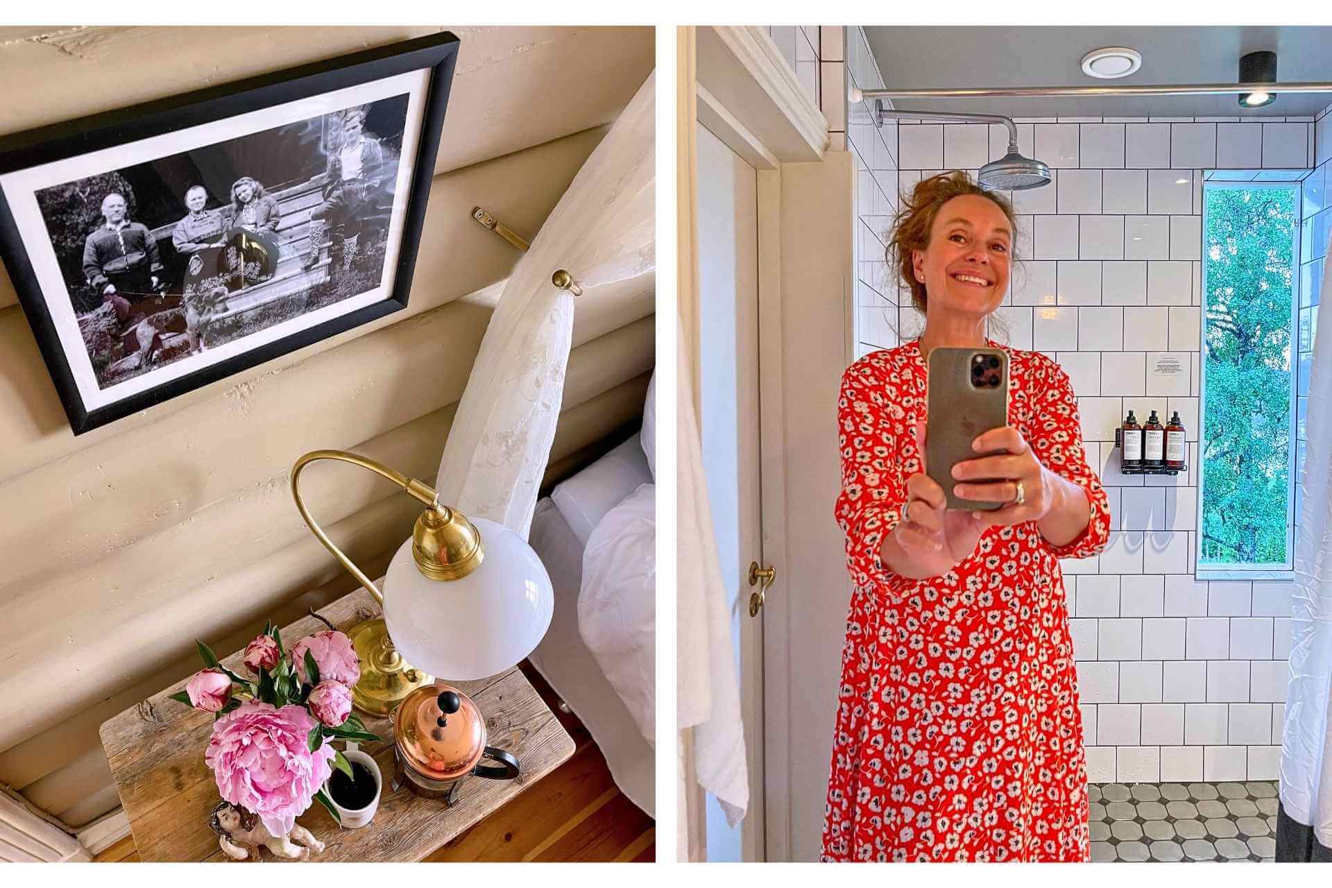 Moderne bad med historisk stil og god komfort.