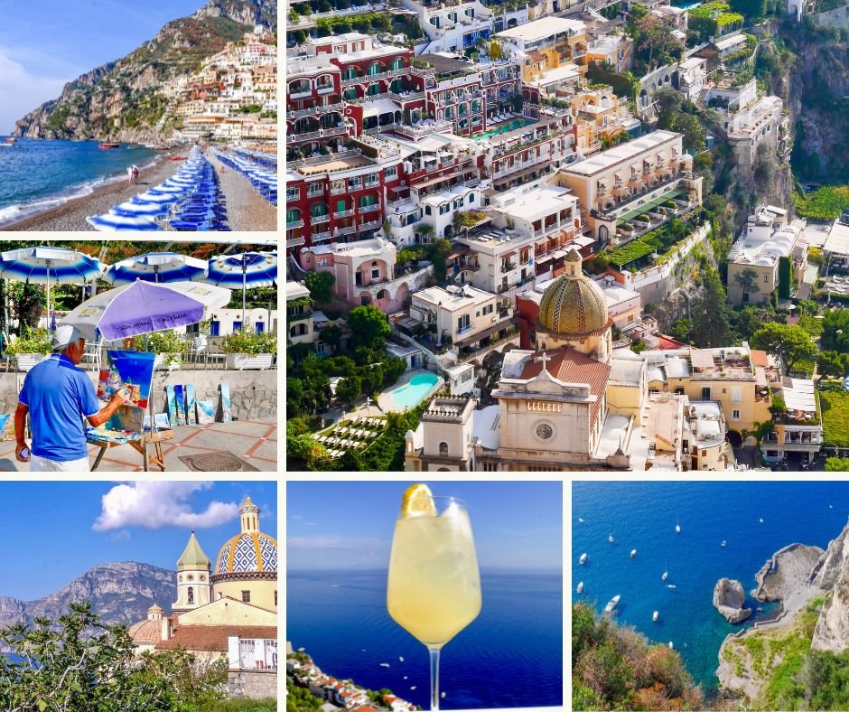 Amalfikysten Italia Positano og Praiano her er det varmt i september og oktober.
