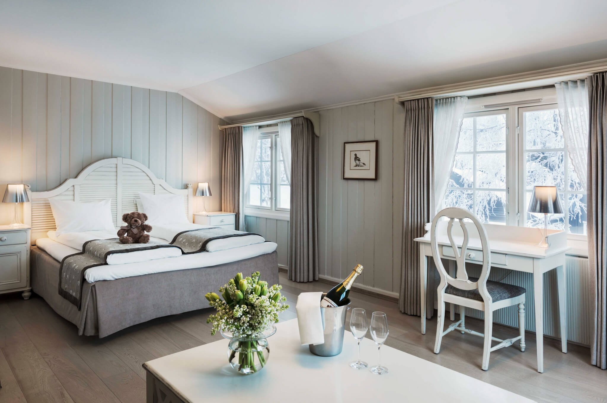 Lysebu Hotell Oslo dobbeltrom. 