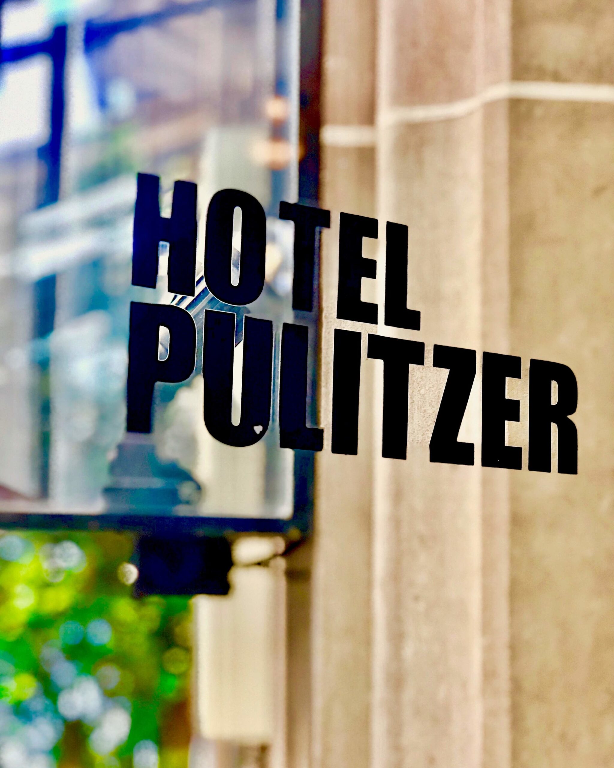 Hotel Pulitzer entrance.