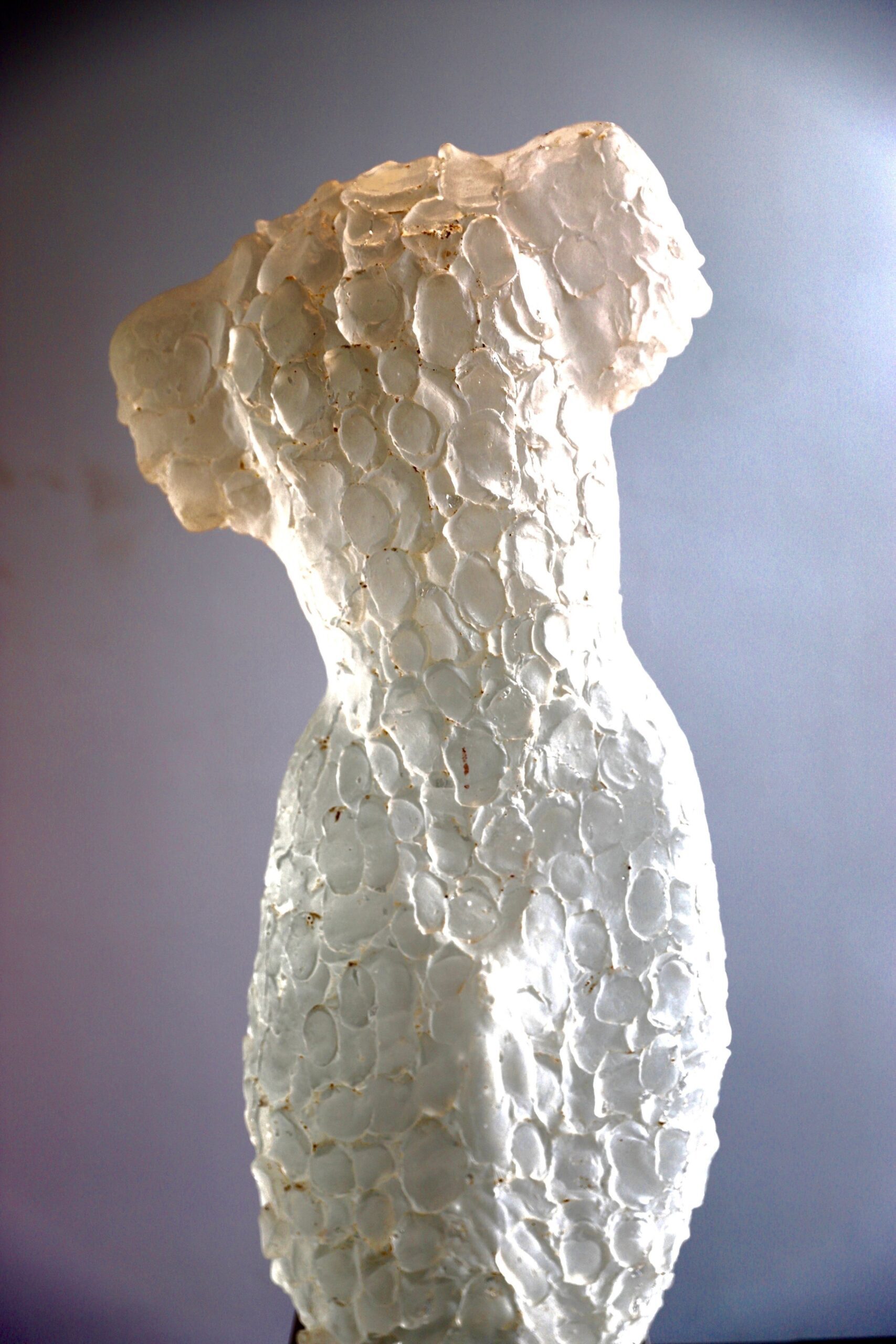Beautiful sculpture is part of the hotel's decoration.