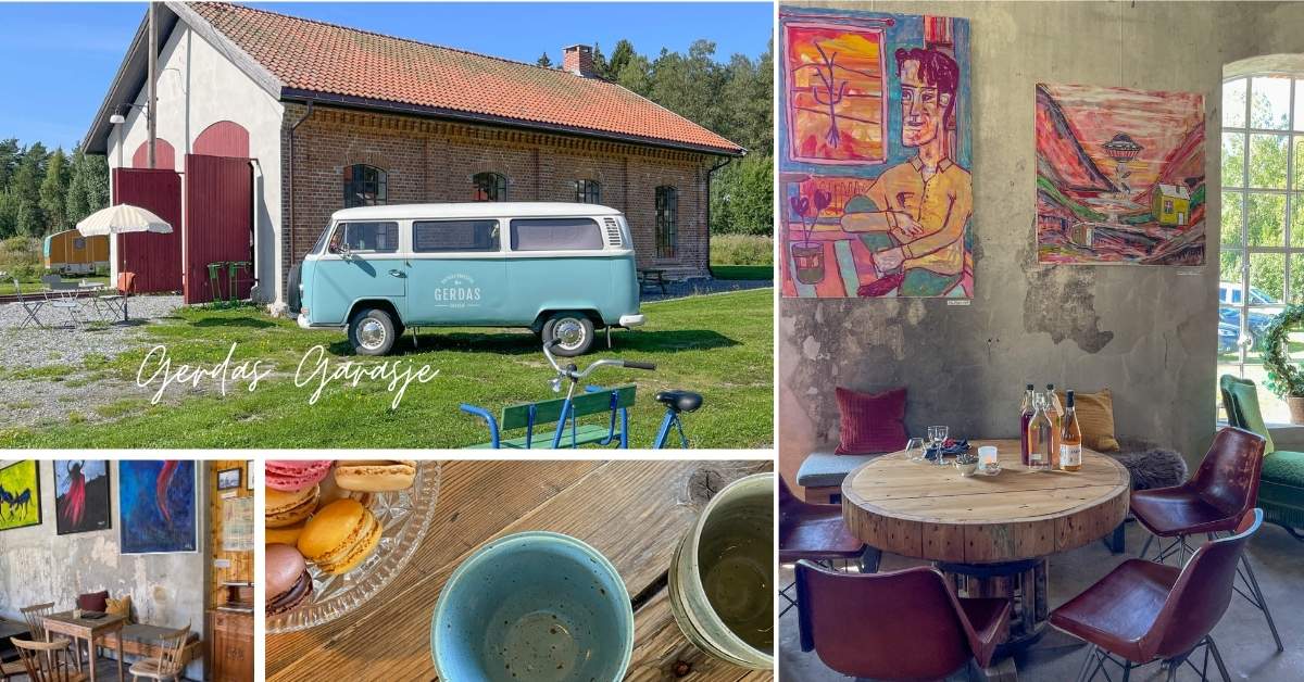 Gerdas Garasje og Lokstallen sommerkafé Haldenkanalen.