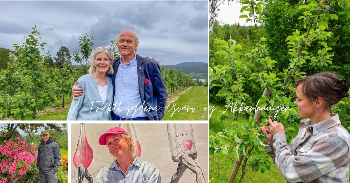 Fruktbønder fra Gvarv og Akkerhaugen, Nyhuus, Lindheim, Lien og Holtan.