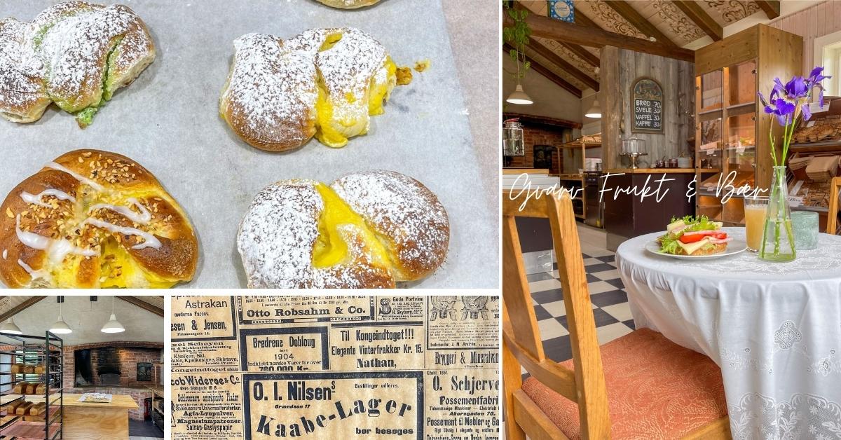 Gammeldags bakeri med boller, brød og servering Midt-Telemark.