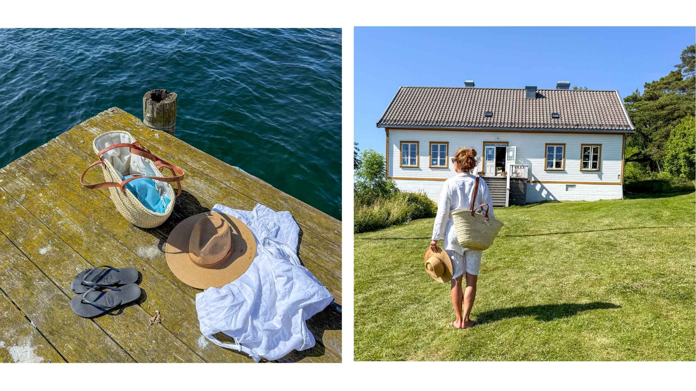 Badebrygge en sommerdag Langesund.