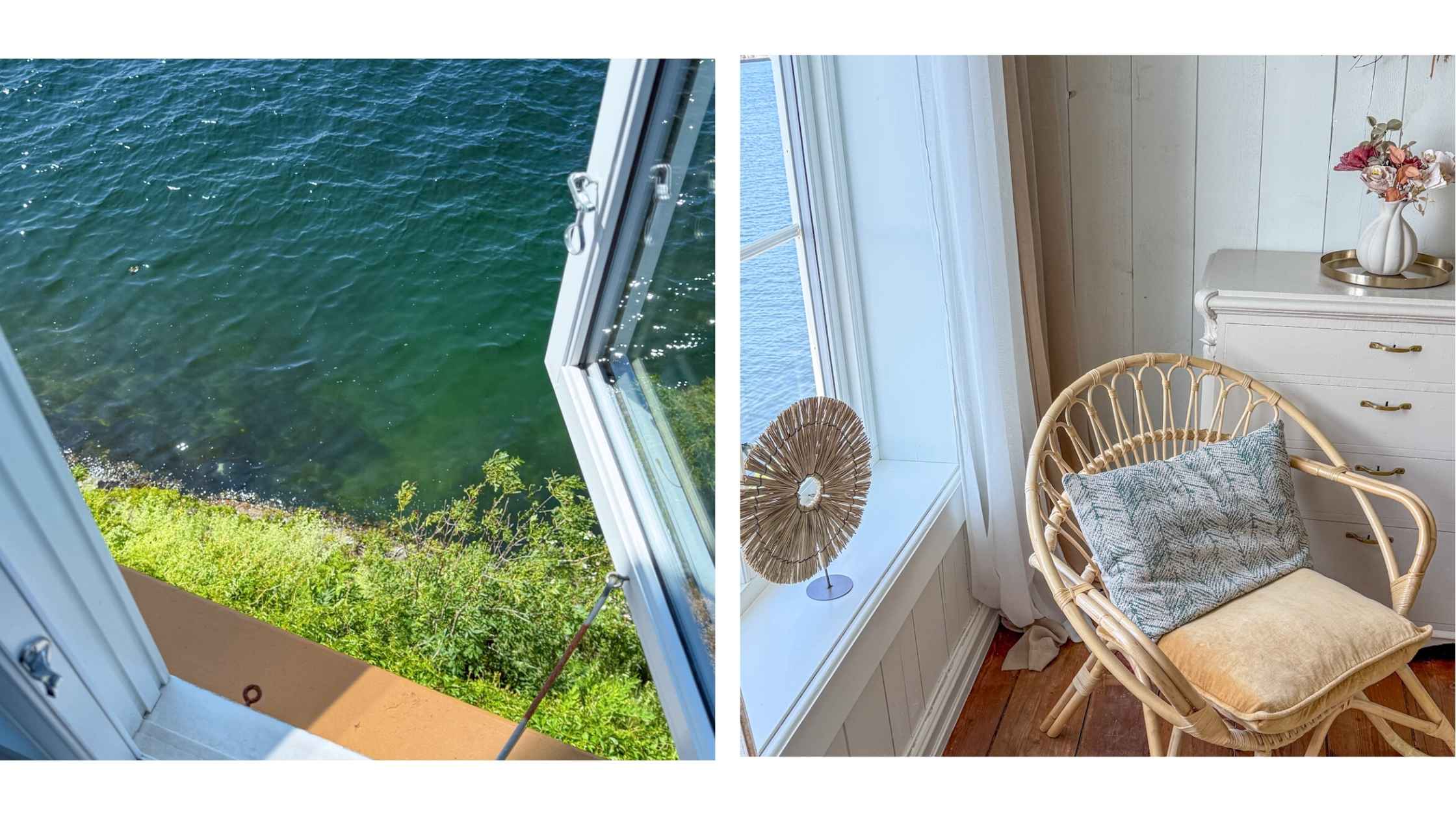Utsikt fra soverom B&B.