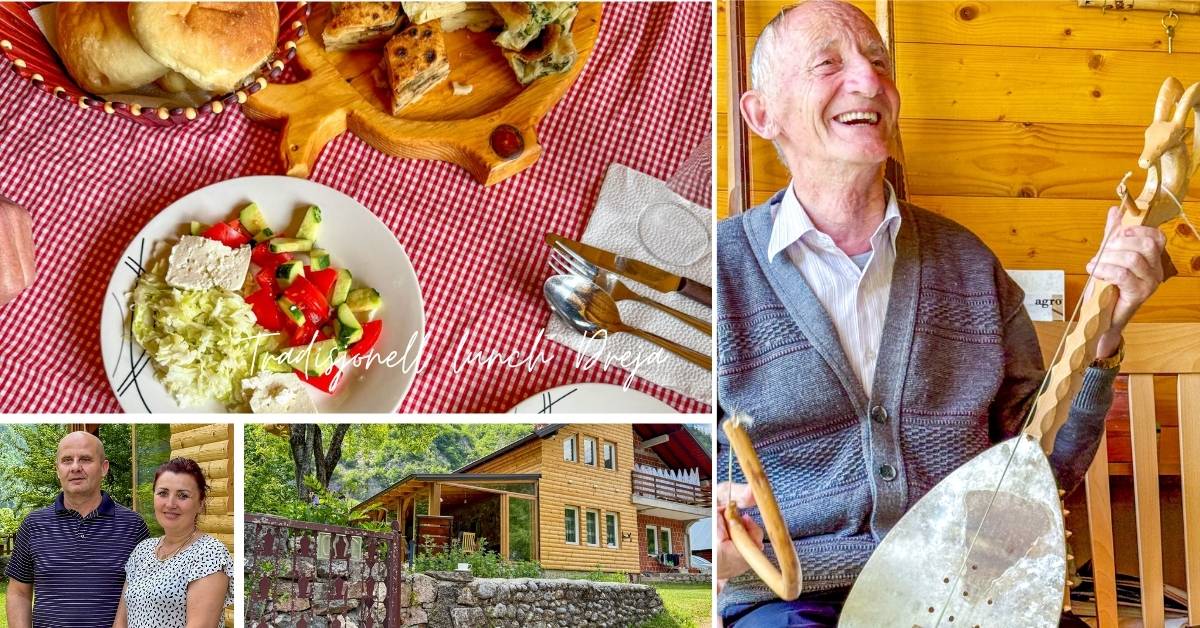 Farmstay lunch hos familie I fjellene.
