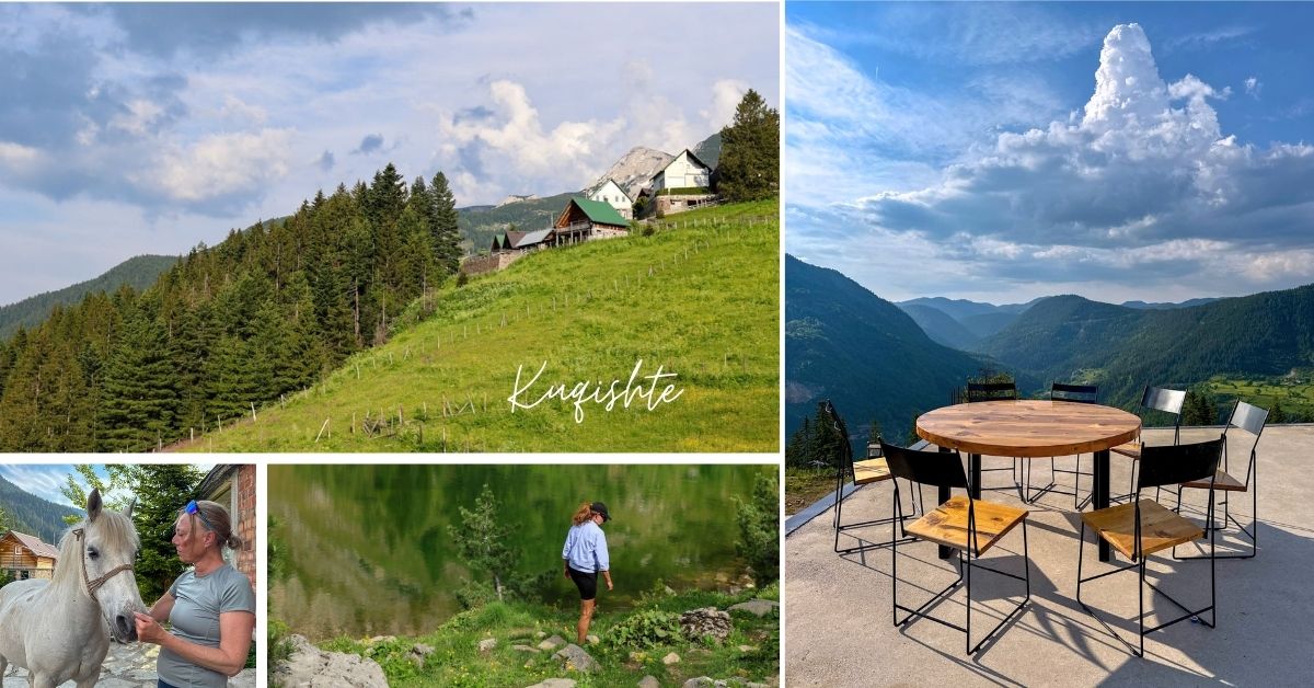 Kuqishte natur og utsikt.