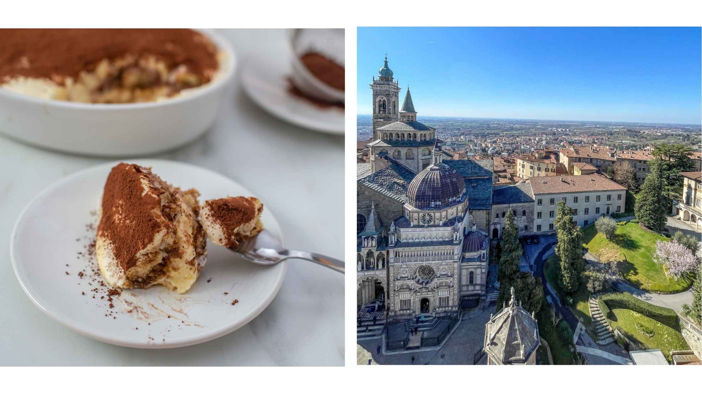 Tiramisu servert i Bergamo Italia. 