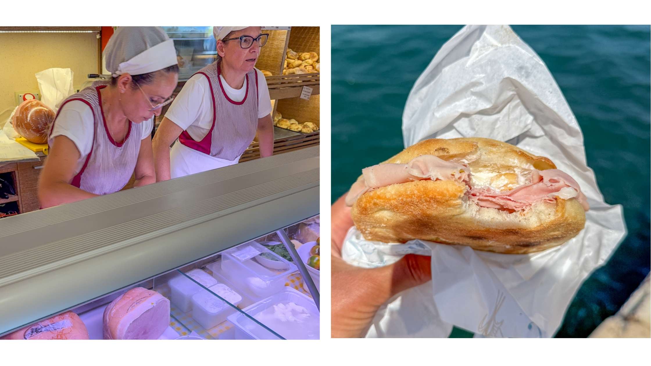 Delikatessebutikk serverer lokale spesialiteter som takeaway.