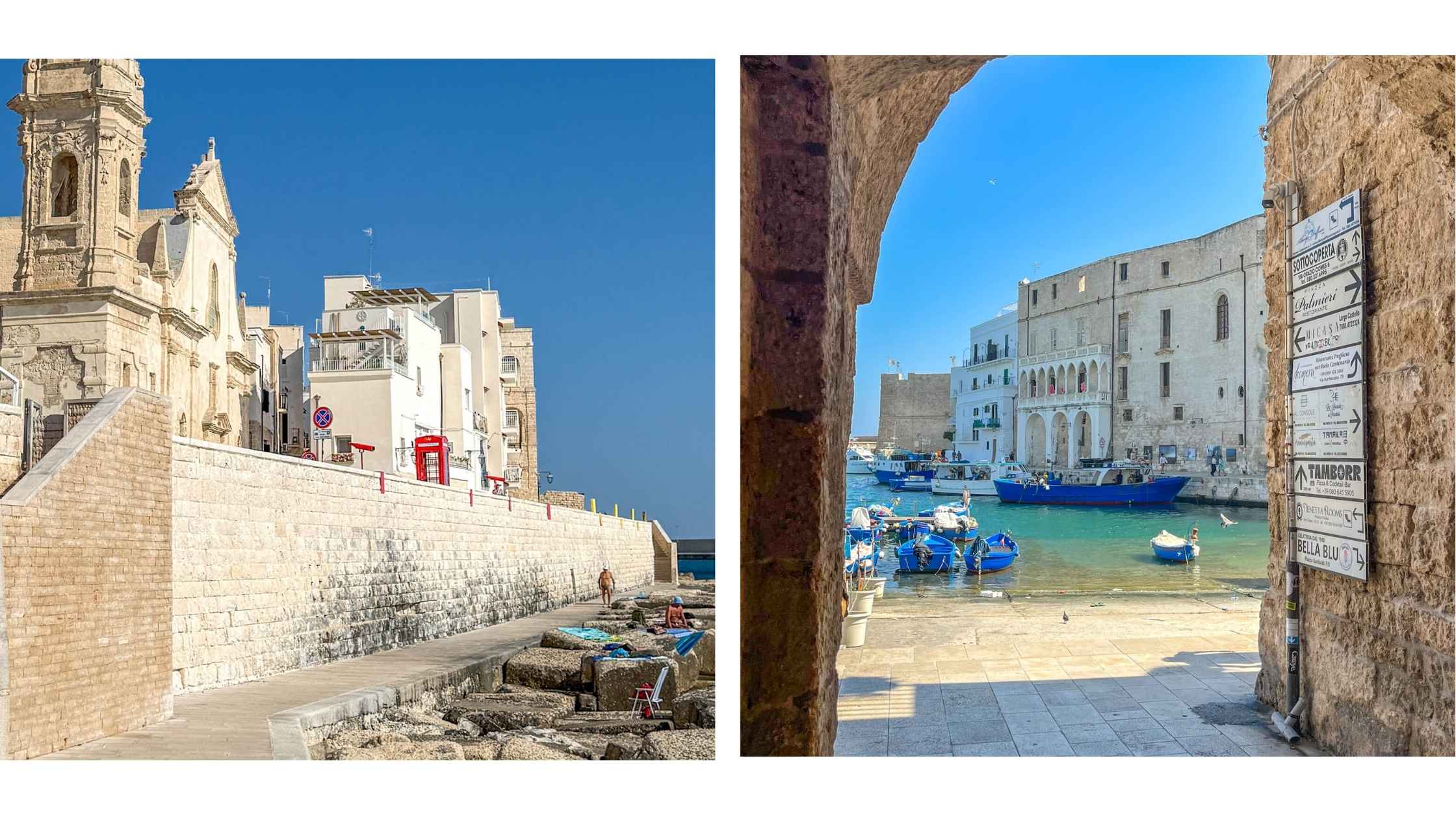 Katedral og den gamle havnen i Monopoli