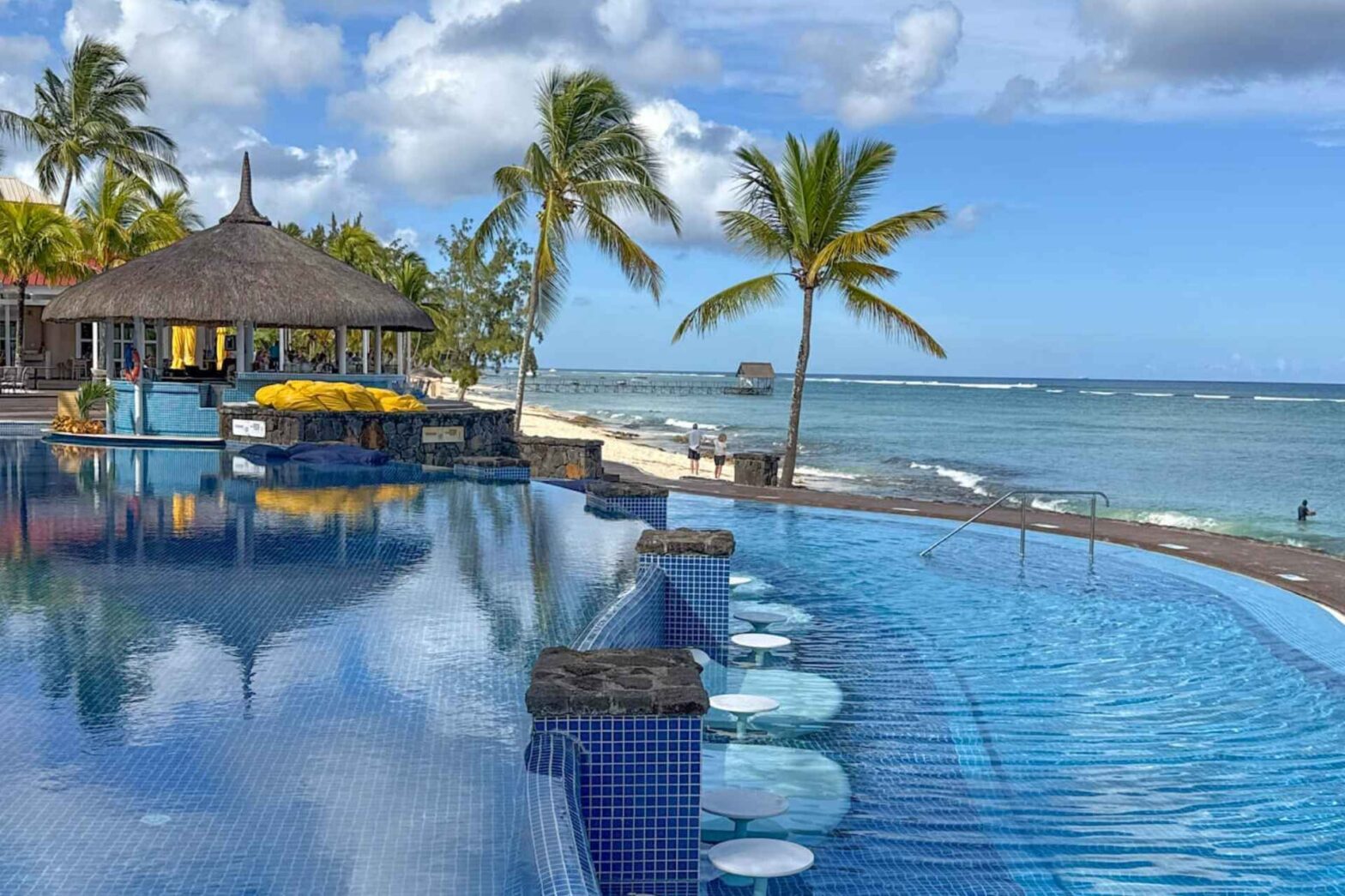 Infinitypool på Mauritius.
