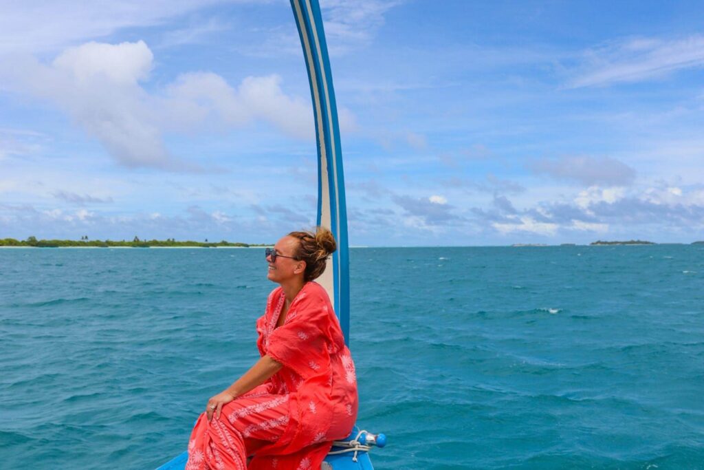 Reise til Maldivene med b&aring;t over Det indiske hav