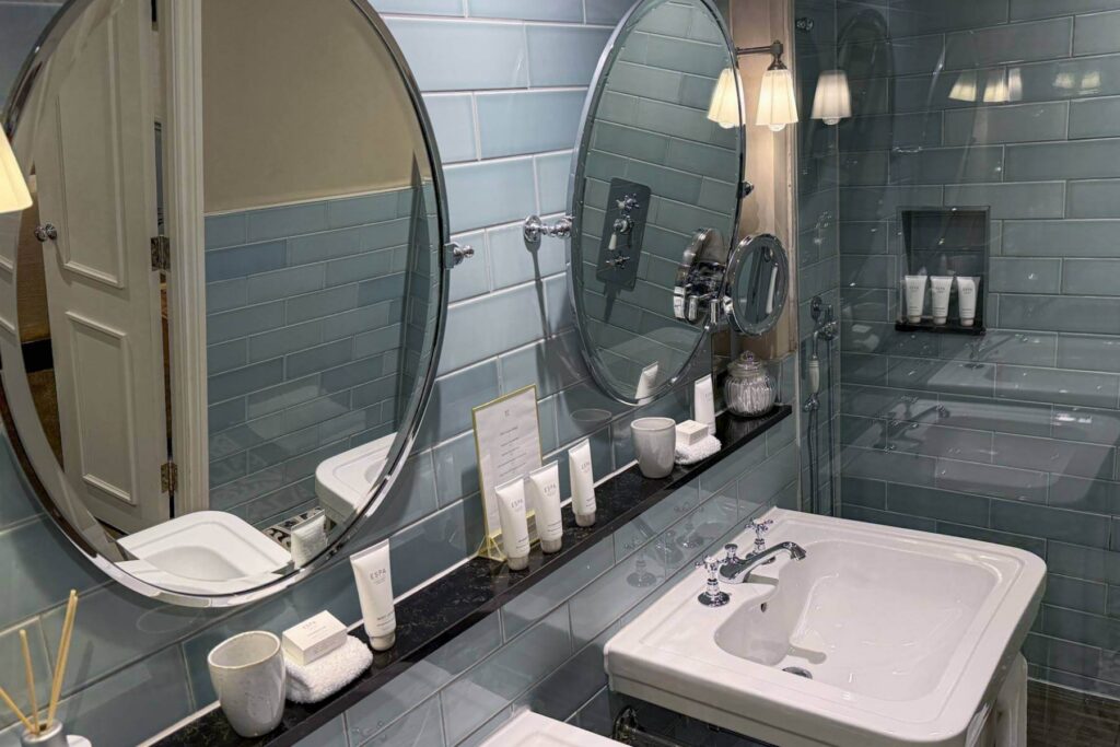 Bad på King Street Townhouse, boutiquehotell i Manchester sentrum