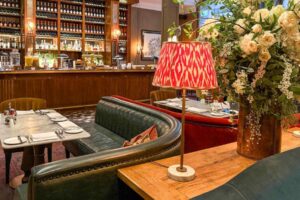 Bar og restaurant på King Street Townhouse, boutiquehotell i Manchester sentrum