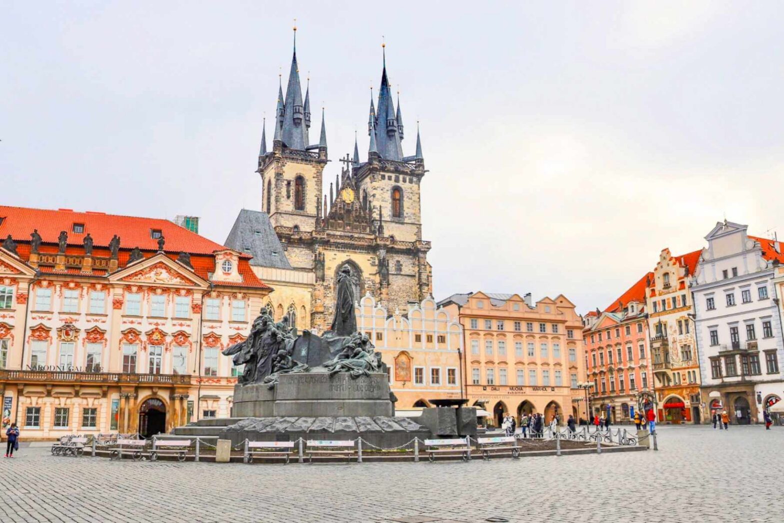 Gammelby torget i Praha.