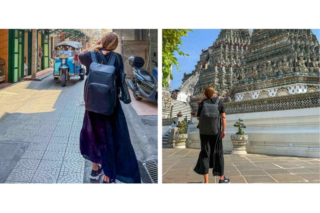 P&aring; sightseeing i Bangkok med ryggsekk