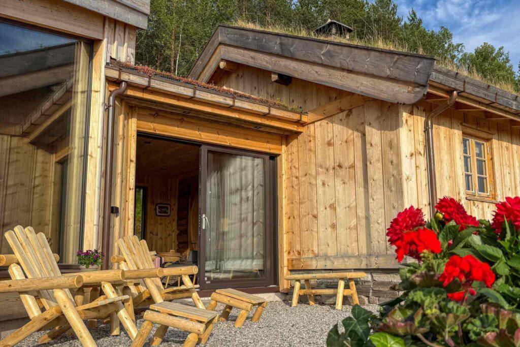 Årestua fra 1200-tallet på Bolkesjø Gaard i Telemark.