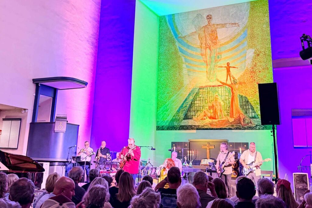 Konsert i Notodden kirke under Bluesfestivalen